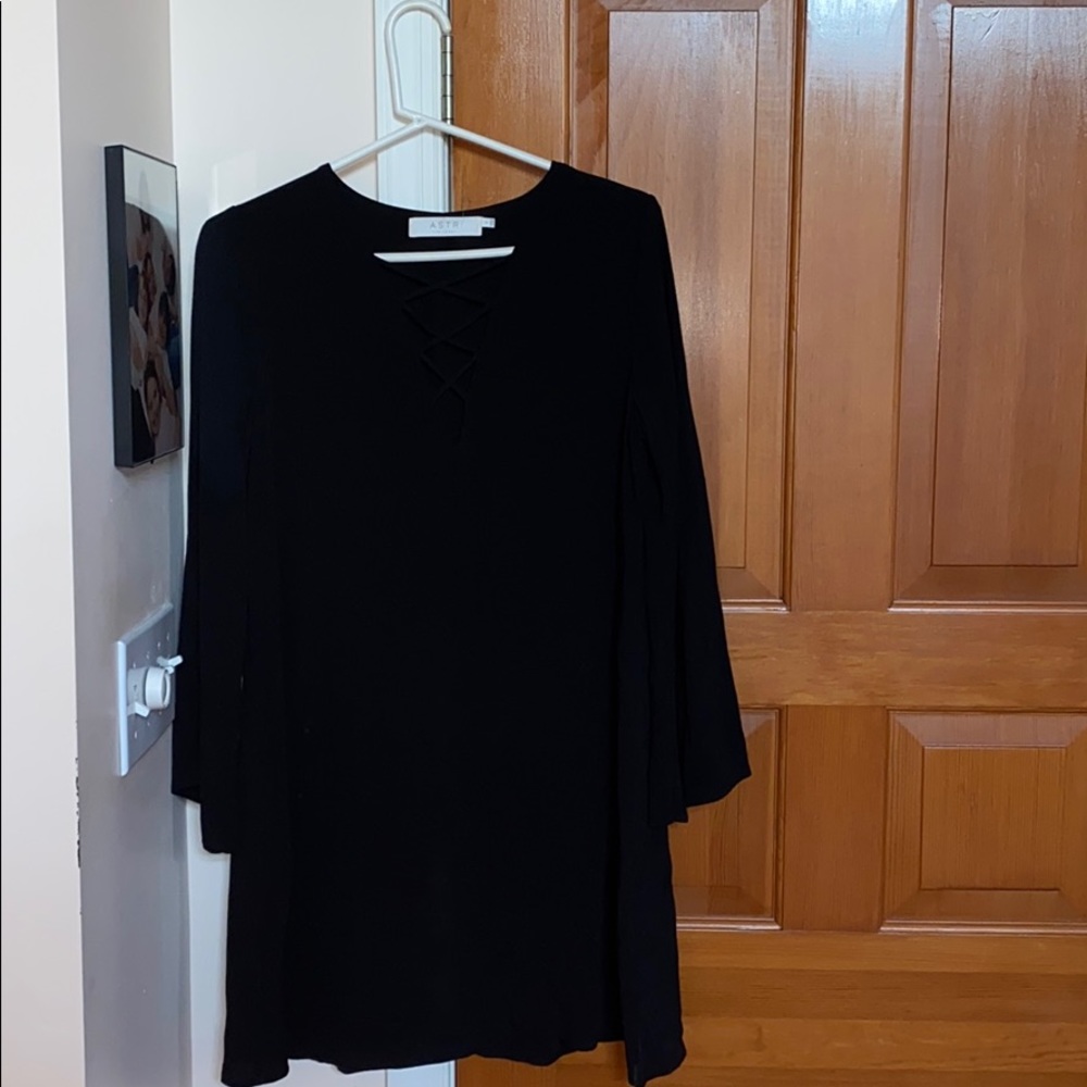 Black long sleeve dress